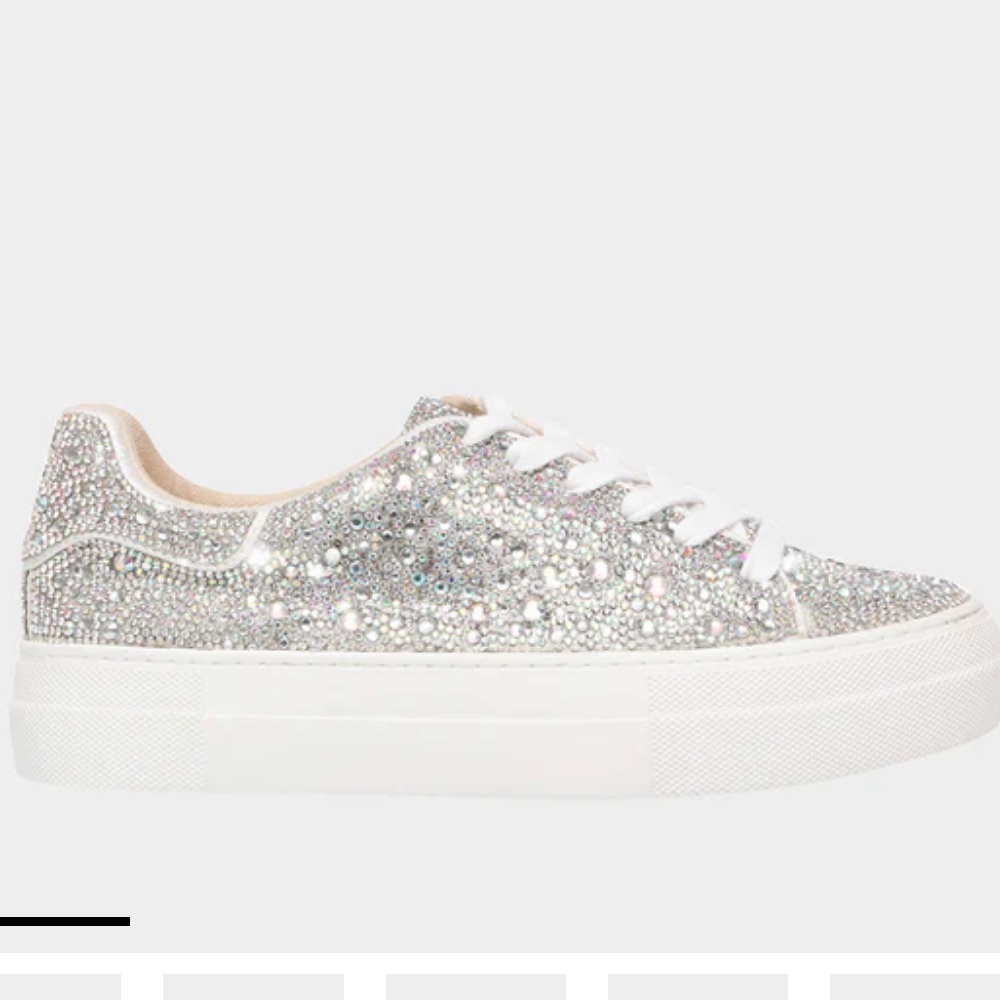 Betsy Johnson Sidny rhinestone sneakers NEW size 9.5